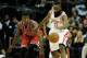 HOUSTON, TX - DECEMBER 18: James Harden #13 of the Houston Rockets drives with the ball against Jimmy Butler #21 of the Chicago Bulls during the game at Toyota Center on December 18, 2013 in Houston, Texas. NOTE TO USER: User expressly acknowledges and a