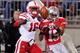 COLUMBUS, OH - OCTOBER 6: Stanley Jean-Baptiste #16 of the Nebraska Cornhuskers breaks up a pass intended for Devin Smith #15 of the Ohio State Buckeyes in the second half at Ohio Stadium on October 6, 2012 in Columbus, Ohio. Ohio State defeated Nebraska