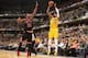 INDIANAPOLIS - MARCH 21: Paul George #24 of the Indiana Pacers shoots against the Chicago Bulls at Bankers Life Fieldhouse on March 21, 2014 in Indianapolis, Indiana. NOTE TO USER: User expressly acknowledges and agrees that, by downloading and or using