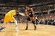 INDIANAPOLIS - MARCH 31: Tim Duncan #21 of the San Antonio Spurs controls the ball against the Indiana Pacers at Bankers Life Fieldhouse on March 31, 2014 in Indianapolis, Indiana. NOTE TO USER: User expressly acknowledges and agrees that, by downloading