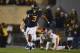 Nov 30, 2013; Morgantown, WV, USA; West Virginia Mountaineers running back Charles Sims (3) runs with the ball for a touchdown during the second quarter of the game against the Iowa State Cyclones at Milan Puskar Stadium. Mandatory Credit: Tommy Gilligan