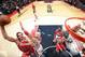 WASHINGTON, DC - APRIL 5: Joakim Noah #13 of the Chicago Bulls shoots against the Washington Wizards at the Verizon Center on April 5, 2014 in Washington, DC. NOTE TO USER: User expressly acknowledges and agrees that, by downloading and or using this phot