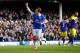 LIVERPOOL, ENGLAND - FEBRUARY 16: Leighton Baines of Everton celebrates his goal during the FA Cup Fifth Round match between Everton and Swansea City at Goodison Park on February 16, 2014 in Liverpool, England. (Photo by Paul Thomas/Getty Images)