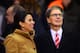LIVERPOOL, ENGLAND - JANUARY 18: Liverpool co-owner John Henry looks on with wife Linda Pizzuti prior to the Barclays Premier League match between Liverpool and Aston Villa at Anfield on January 18, 2014 in Liverpool, England. (Photo by Michael Regan/Ge