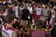BEREA, OH - OCTOBER 5: Head coach Mike Brown addresses the team prior to their annual Wine & Gold Scrimmage at The Rudolph Ursprung Gymnasium on October 5, 2013 in Berea, Ohio. NOTE TO USER: User expressly acknowledges and agrees that, by downloading and