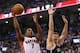 Apr 19, 2014; Toronto, Ontario, CAN; Toronto Raptors point guard Kyle Lowry (7) goes to the basket against the Brooklyn Nets in game one during the first round of the 2014 NBA Playoffs at Air Canada Centre. Mandatory Credit: Tom Szczerbowski-USA TODAY Spo