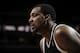 CLEVELAND, OH - APRIL 16: Profile shot of Andray Blatche #0 of the Brooklyn Nets during a break in the action against the Cleveland Cavaliers at The Quicken Loans Arena on April 16, 2014 in Cleveland, Ohio. NOTE TO USER: User expressly acknowledges and a
