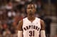 TORONTO,ON - APRIL 14: Terrence Ross #31 of the Toronto Raptors stands on the court against the Milwaukee Bucks at the Air Canada Centre on April 14, 2014 in Toronto, Ontario, Canada. NOTE TO USER: User expressly acknowledges and agrees that, by download