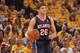 INDIANAPOLIS - APRIL 19: Kyle Korver #26 of the Atlanta Hawks looks to pass the ball against the Indiana Pacers in the East Conference Quarter Finals at Bankers Life Fieldhouse on April 19, 2014 in Indianapolis, Indiana. NOTE TO USER: User expressly ackn
