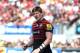 BARNET, ENGLAND - APRIL 13: David Strettle of Saracens in action during the Aviva Premiership match between Saracens and Northampton Saints at Allianz Park on April 13, 2014 in Barnet, England. (Photo by Pete Norton/Getty Images)
