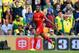 NORWICH, ENGLAND - APRIL 20: Raheem Sterling of Liverpool celebrates scoring their third goal during the Barclays Premier League match between Norwich City and Liverpool at Carrow Road on April 20, 2014 in Norwich, England. (Photo by Michael Regan/Getty