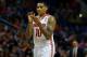 BUFFALO, NY - MARCH 20: LaQuinton Ross #10 of the Ohio State Buckeyes reacts after a foul is called against the Dayton Flyers during the second round of the 2014 NCAA Men's Basketball Tournament at the First Niagara Center on March 20, 2014 in Buffalo, Ne