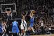 SAN ANTONIO, TX - April 20: Dirk Nowitzki #41 of the Dallas Mavericks shoots against the San Antonio Spurs during Game One of the Eastern Conference Quarterfinals of the 2014 NBA playoffs at the AT&T Center on April 20, 2014 in San Antonio, Texas. NOTE TO