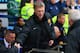 LIVERPOOL, ENGLAND - APRIL 20: David Moyes manager of Manchester United shakes hands during the Barclays Premier League match between Everton and Manchester United at Goodison Park on April 20, 2014 in Liverpool, England. (Photo by Alex Livesey/Getty Ima