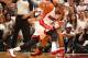 MIAMI, FL - April 20: Dwyane Wade #3 of the Miami Heat handles the ball against the Charlotte Bobcats during Game One of the Eastern Conference Quarterfinals of the 2014 NBA playoffs at the American Airlines Arena in Miami, Florida on April 20, 2014. NOTE