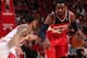 CHICAGO, IL APRIL 20: John Wall #2 of the Washington Wizards handles the ball against the Chicago Bulls during Game 1 of the Eastern Conference Quarterfinals on April 20, 2014 at the United Center in Chicago, Illinois. NOTE TO USER: User expressly acknow