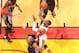 MIAMI, FL - APRIL 20: Dwyane Wade #3 of the Miami Heat shoots against Gerald Henderson #9 of the Charlotte Bobcats during Game One of the Eastern Conference Quarterfinals of the 2014 NBA playoffs at American Airlines Arena in Miami, Florida on April 20, 2