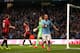 MANCHESTER, ENGLAND - APRIL 21: Pablo Zabaleta of Manchester City celebrates after scoring the opening goal during the Barclays Premier League match between Manchester City and West Bromwich Albion at Etihad Stadium on April 21, 2014 in Manchester, Engla