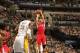 INDIANAPOLIS - JANUARY 18: J.J. Redick #4 of the Los Angeles Clippers shoots against the Indiana Pacers at Bankers Life Fieldhouse on January 18, 2014 in Indianapolis, Indiana. NOTE TO USER: User expressly acknowledges and agrees that, by downloading and