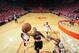 HOUSTON, TX - APRIL 20: Damian Lillard #0 of the Portland Trail Blazers shoots against the Houston Rockets in Game One of the Western Conference Quarterfinals during the 2014 NBA Playoffs on April 20, 2014 at the Toyota Center in Houston, Texas. NOTE TO