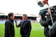 LONDON, ENGLAND - APRIL 06: Sky Pundit Gary Neville speaks on camera prior to kickoff during the Barclays Premier League match between West Ham United and Liverpool at Boleyn Ground on April 6, 2014 in London, England. (Photo by Julian Finney/Getty Imag