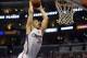 Apr 21, 2014; Los Angeles, CA, USA; Los Angeles Clippers forward Blake Griffin (32) dunks against the Golden State Warriors during the third quarter in game two during the first round of the 2014 NBA Playoffs at Staples Center. Mandatory Credit: Richard M