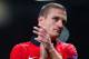 MANCHESTER, ENGLAND - APRIL 01: Nemanja Vidic of Manchester United applauds the fans at the final whistle during the UEFA Champions League Quarter Final first leg match between Manchester United and FC Bayern Muenchen at Old Trafford on April 1, 2014 in M