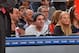 NEW YORK, NY - DECEMBER 16: Matt Harvey of the New York Mets and Sports Illustrated swimsuit mode Anne Vyalitsyna during the game between the Washington Wizards and the New York Knicks during the game on December 16, 2013 at Madison Square Garden in New