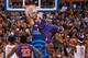 SYRACUSE, NY - FEBRUARY 9: K.J. McDaniels #32 of the Clemson Tigers slam dunks the ball during the second half against the Syracuse Orange on February 9, 2014 at The Carrier Dome in Syracuse, New York. Syracuse defeats Clemson 57-44. (Photo by Brett Car