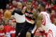HOUSTON, TX - APRIL 20: LaMarcus Aldridge #12 of the Portland Trail Blazers backs in on Terrence Jones #6 of the Houston Rockets in Game One of the Western Conference Quarterfinals during the 2014 NBA Playoffs at the Toyota Center on April 20, 2014 in Ho