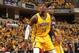 INDIANAPOLIS - APRIL 19: Ian Mahinmi #28 of the Indiana Pacers looks for a rebound against the Atlanta Hawks in the East Conference Quarter Finals at Bankers Life Fieldhouse on April 19, 2014 in Indianapolis, Indiana. NOTE TO USER: User expressly acknowl