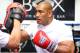 BRISBANE, AUSTRALIA - APRIL 17: Alex Leapai trains during a sparring session at The Corporate Box Gym on April 17, 2014 in Brisbane, Australia. Leapai is in training for his April 26th World Heavyweight title bout in Germany against Wladmir Klitschko. (