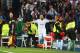 MADRID, SPAIN - APRIL 23: Karim Benzema of Real Madrid celebrates scoring the opening goal during the UEFA Champions League semi-final first leg match between Real Madrid and FC Bayern Muenchen at the Estadio Santiago Bernabeu on April 23, 2014 in Madrid