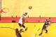 MIAMI, FL - APRIL 23: LeBron James #6 of the Miami Heat goes up for a dunk against the Charlotte Bobcats in Game Two of the Eastern Conference Quarterfinals of the 2014 NBA playoffs at American Airlines Arena in Miami, Florida on April 23, 2014. NOTE TO