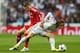 MADRID, SPAIN - APRIL 23: Toni Kroos of Bayern Muenchen challenges Luka Modric of Real Madrid during the UEFA Champions League semi-final first leg match between Real Madrid and FC Bayern Muenchen at the Estadio Santiago Bernabeu on April 23, 2014 in Mad