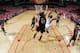 HOUSTON, TX - APRIL 20: James Harden #13 of the Houston Rockets shoots against the Portland Trail Blazers in Game One of the Western Conference Quarterfinals during the 2014 NBA Playoffs on April 20, 2014 at the Toyota Center in Houston, Texas. NOTE TO U