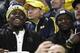 Denard Robinson and Devin Gardner at a Michigan basketball game