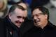 LIVERPOOL, ENGLAND - NOVEMBER 17: Liverpool chairman Tom Werner (R) chats with managing director Ian Ayre prior to the Barclays Premier League match between Liverpool and Wigan Athletic at Anfield on November 17, 2012 in Liverpool, England. (Photo by Ch