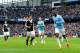 MANCHESTER, ENGLAND - APRIL 05: Yaya Toure of Manchester City turns away after scoring the opening goal from the penalty spot during the Barclays Premier League match between Manchester City and Southampton at Etihad Stadium on April 5, 2014 in Mancheste