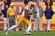TAMPA, FL - JANUARY 1: Wide receiver O'Dell Beckham Jr. #3 of the LSU Tigers runs a kickoff against the Iowa Hawkeyes January 1, 2014 in the Outback Bowl at Raymond James Stadium in Tampa, Florida. LSU won 21-14. (Photo by Al Messerschmidt/Getty Imag