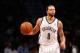Apr 25, 2014; Brooklyn, NY, USA; Brooklyn Nets guard Deron Williams (8) advances the ball during the third quarter against the Toronto Raptors in game three of the first round of the 2014 NBA Playoffs at Barclays Center. Brooklyn Nets won 102-98. Mandato
