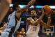 Apr 21, 2014; Oklahoma City, OK, USA; Oklahoma City Thunder forward Kevin Durant (35) handles the ball against Memphis Grizzlies guard Tony Allen (9) during the third quarter in game two during the first round of the 2014 NBA Playoffs at Chesapeake Energy