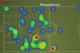 Harry Kane's heat map of movements versus Stoke.