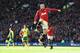 MANCHESTER, ENGLAND - APRIL 26: Wayne Rooney of Manchester United celebrates his first half penalty during the Barclays Premier League match between Manchester United and Norwich City at Old Trafford on April 26, 2014 in Manchester, England. (Photo by La