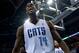 CHARLOTTE, NC - APRIL 26: Michael Kidd-Gilchrist #14 of the Charlotte Bobcats reacts after scoring against the Miami Heat in Game Three of the Eastern Conference Quarterfinals during the 2014 NBA Playoffs at Time Warner Cable Arena on April 26, 2014 in C