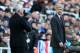NEWCASTLE UPON TYNE, ENGLAND - DECEMBER 29: Manager of Arsenal Arsene Wenger and Manager of Newcastle United Alan Pardew on the touchline during the Barclays Premier League match between Newcastle United and Arsenal at St James' Park on December 29, 2013