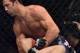 Apr 26, 2014; Baltimore, MD, USA; Luke Rockhold (red gloves) fights against Tim Boetschat during UFC 172 at Baltimore Arena. Mandatory Credit: Tommy Gilligan-USA TODAY Sports