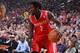 PORTLAND, OR - APRIL 27: Patrick Beverley #2 of the Houston Rockets handles the ball against the Portland Trail Blazers in Game Four of the Western Conference Quarterfinals during the 2014 NBA Playoffs on April 27, 2014 at the Moda Center in Portland, Ore