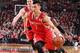 PORTLAND, OR - APRIL 27: Jeremy Lin #7 of the Houston Rockets drives against the Portland Trail Blazers in Game Four of the Western Conference Quarterfinals during the 2014 NBA Playoffs on April 27, 2014 at the Moda Center in Portland, Oregon. NOTE TO USE