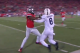 Roby looks back for the ball and initiates contact, forcing an incompletion.